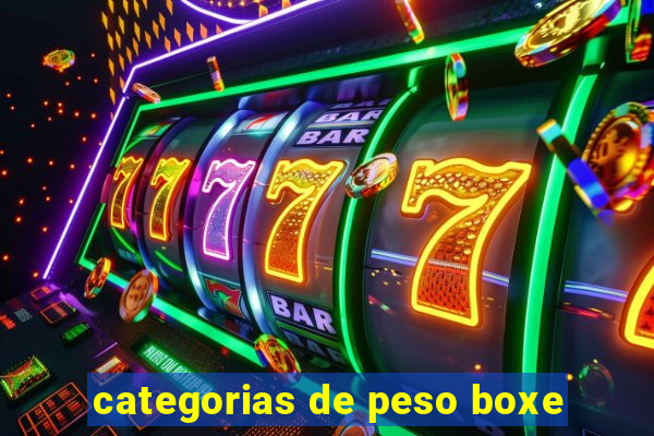 categorias de peso boxe